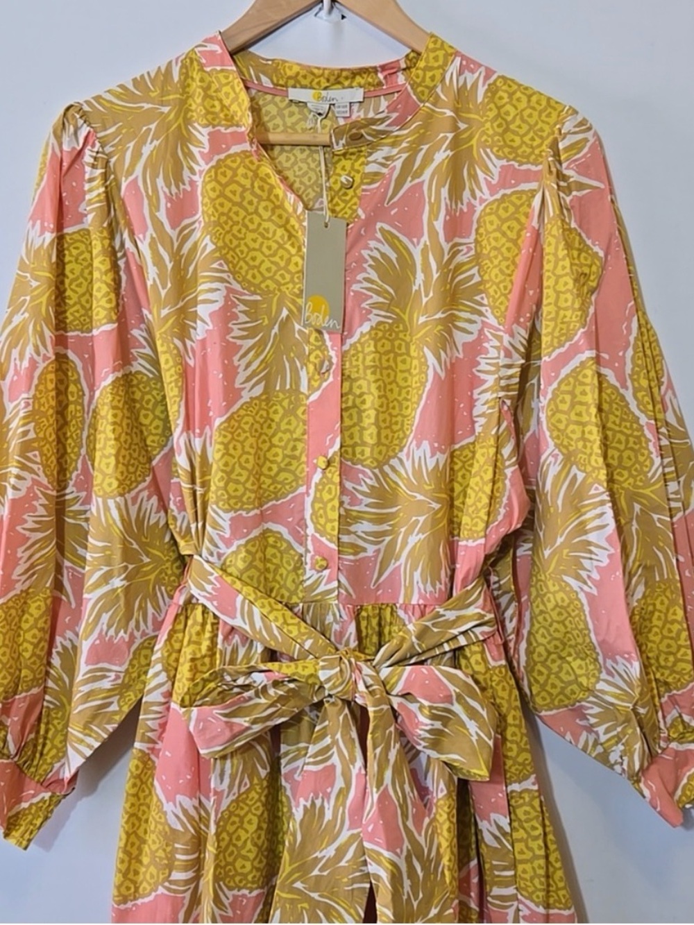 Biden Pink & Mustard Floral Ava Tiered Maxi Dress - Picture 2 of 4